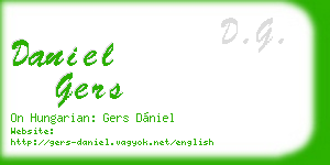 daniel gers business card
